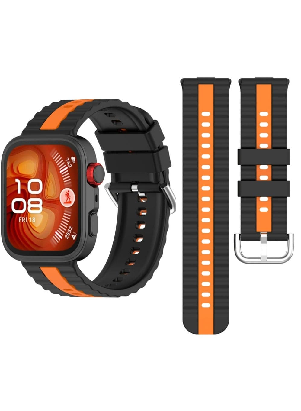 Compatible with Huawei Watch Fit 4 Pro/Fit4/Fit3 Watch Band, Silicone Wristbands Replacement Soft Sport Bracelet for Huawei Watch Fit4 Smartwatch
