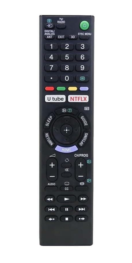 Compatible for Sony Bravia LCD LED UHD OLED QLED 4K Ultra HD TV Remote Control with YouTube and for Netflix Hotkeys. Universal Replacement for Original Sony Smart Android tv Remote Control, Black