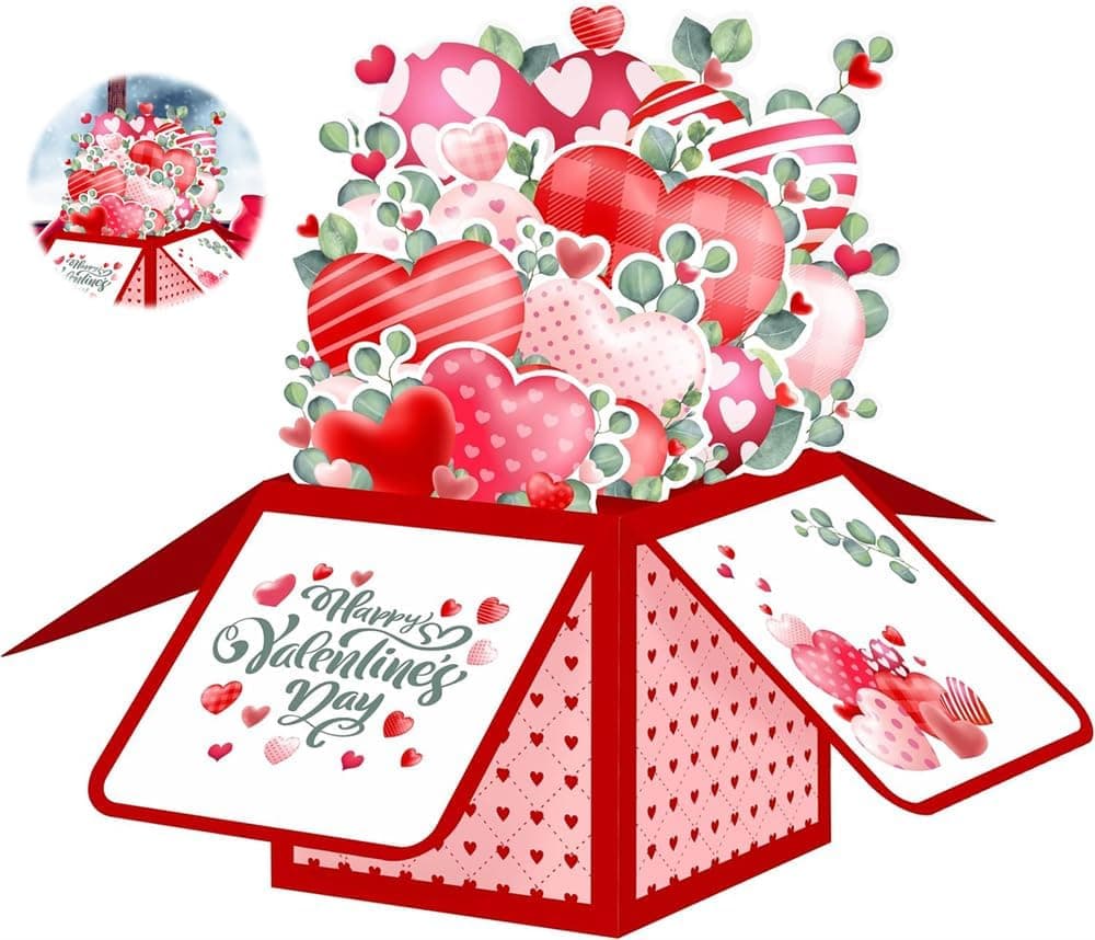 3D Pop Up Card, Bouquet Card, Romantic Watercolor Roses Flower Bouquet with Note Card and Envelope, Great for Gift