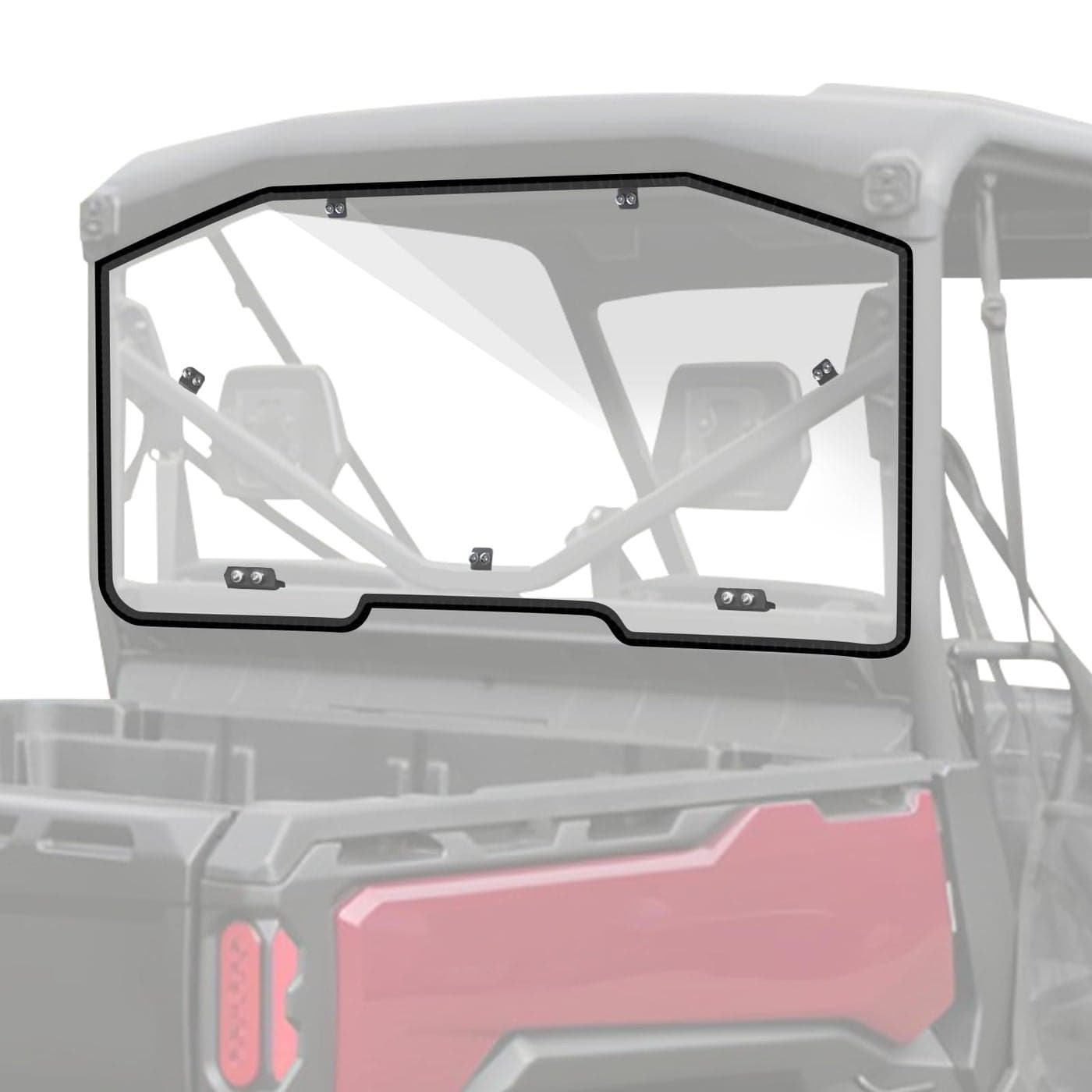 StarknightMT ScratchResistant Rear Windshield Full Clear Back Window Compatible With CanAm Defender 20162024 HD5 HD8 HD10 Max Polycarbonate Rear Window Windscreen