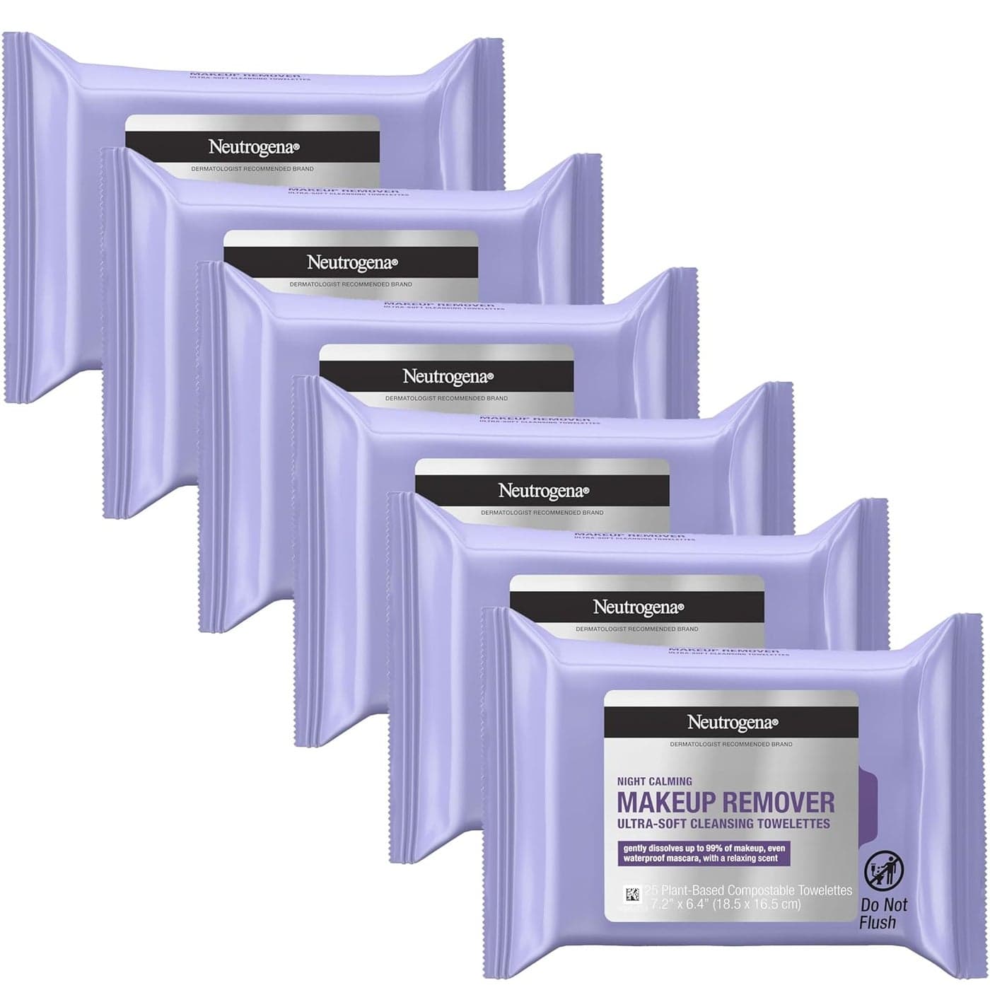 Neutrogena Cleansing Night Calming Makeup Remover Cleansing Towelettes 25 ct