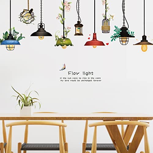 JAAMSO ROYALS Hanging Lamp Stickers for Walls of Home, wall Sticker for Living Room, wall-Sticker for Home, wall Painting, Living Room wall-Stickers (60CM X 90CM)