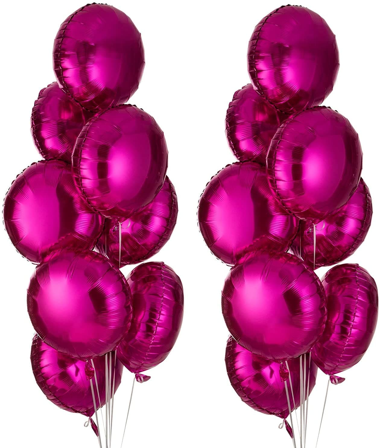 Lazybeee 18" inches Round Shape Party Decorative Foil Balloon for Boys Or Girls | Wedding Anniversary | Birthday Decoration (Pack of 10)