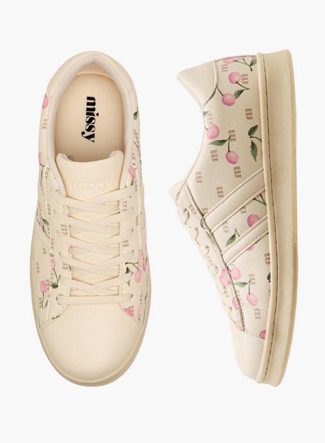 Women Lace-Up Ankle Sneakers — 38