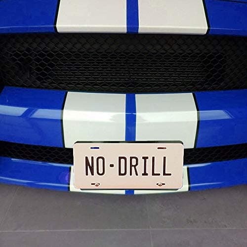 Dasen Lower Grille Front License Plate Mount Bracket Removable Compatible with Ford Mustang Shelby GT350 20152021 No Drilling