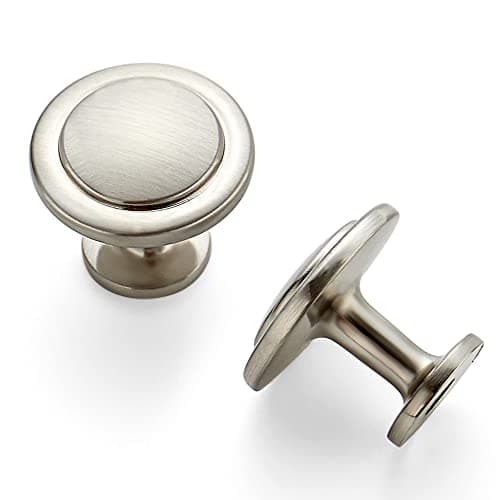Ravinte 30 Pack 1-1/4 inch Kitchen Cabinet Knobs Dresser Drawer Brushed Nickel Zinc Pulls Door Handles for Drawers