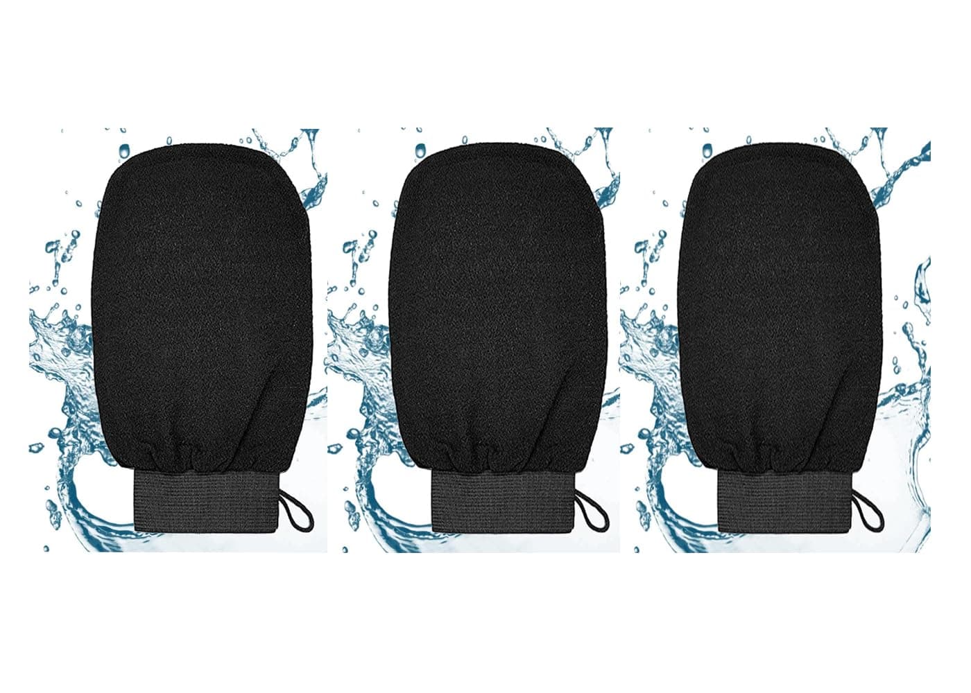 Homeistic Applience Exfoliating Gloves for Dead Skin | Remove Dead Skin And Dirt | Latest bathing sponge body scrubber | Bath Gloves Tan Removal | Home Spa Exfoliating Gloves (Pack of 2)