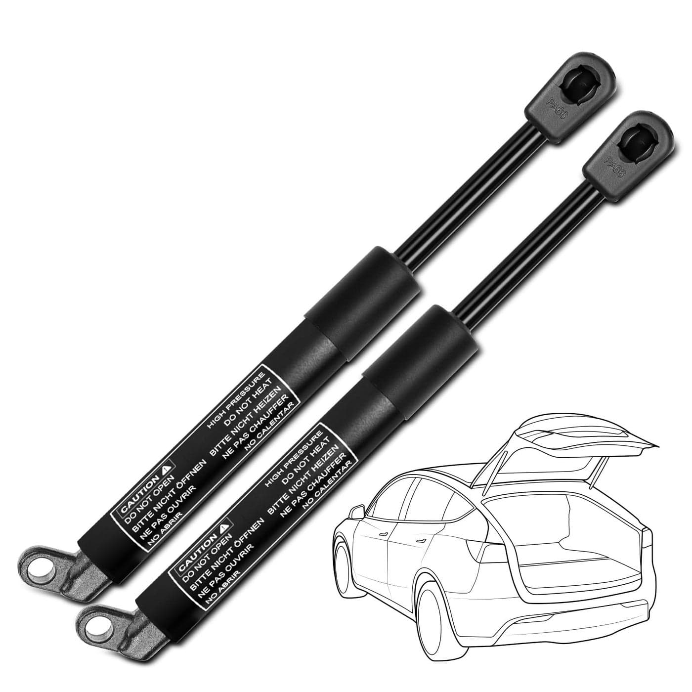 2 x Tailgate Trunk Lid Lift Support Liftgate Shock Struts for 19972003 BMW E39 525i 528i 530i 540i M5 Sedan