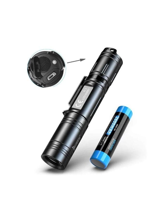 Crony L50 Led Flashlight Outdoor Flashlight 1200 Lumens Usb Rechargeable Torch Lithium 18650 Battery Waterproof Ipx8