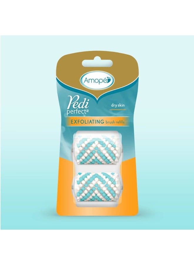 Amope Pedi Perfect Electronic Foot File exfoliating Brush Refills (2 Refills), for The Perfect Pedic, 8 Count