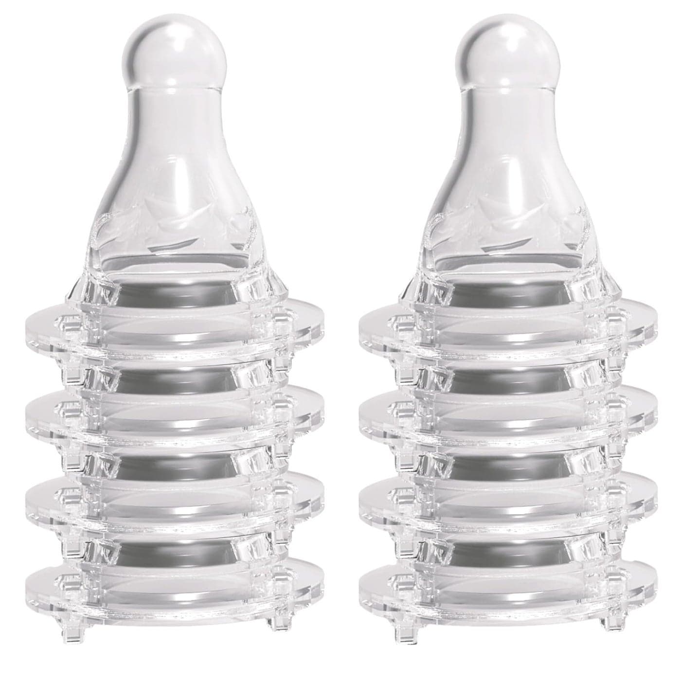 Avima Baby Anti Colic Nipples for Standard Neck Bottles Silicone Breast Like Nipples 6 to 9 Months Fast Flow Level 3 Pack of 6