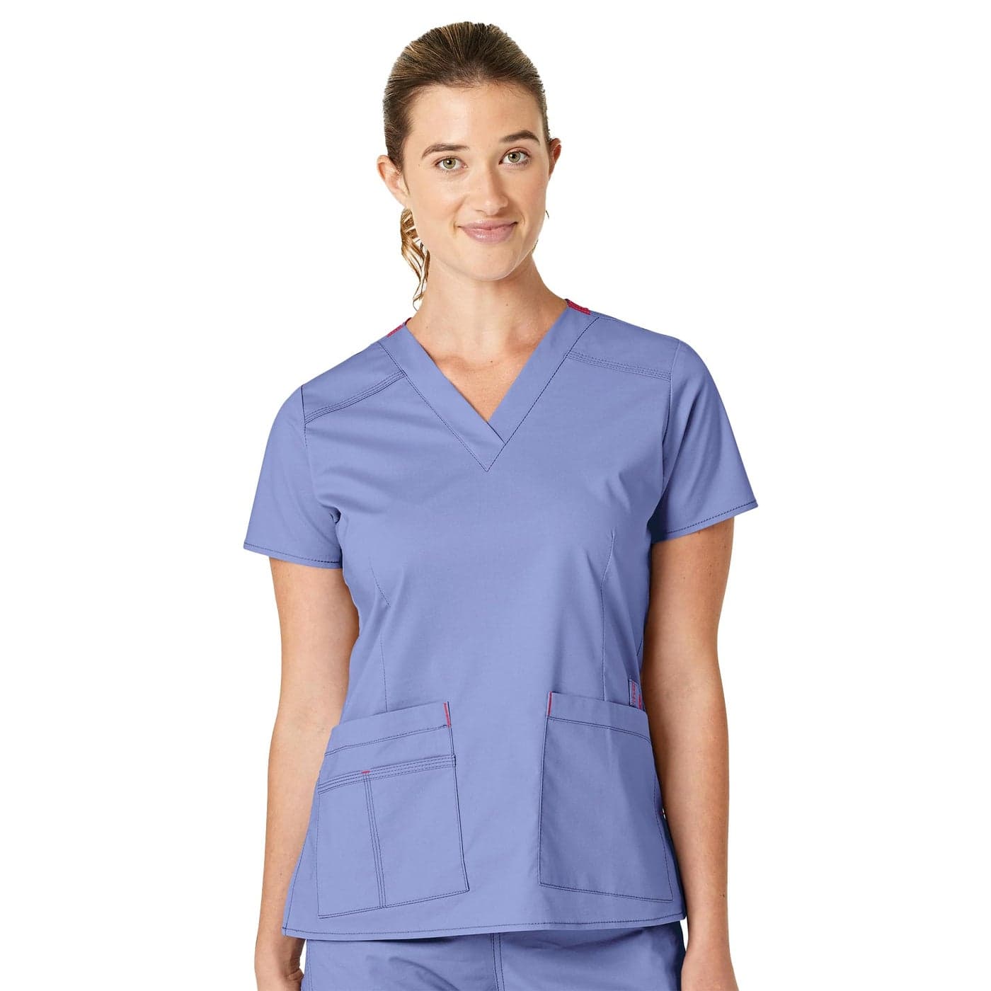 WonderWink Womens Wonderflex Verity Scrub Top Ceil Blue XXLarge
