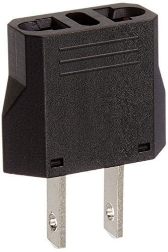 Ckitze Travel Europe to USA Power Plug Adapter - 6 Pack - Round to Flat - European to American Outlet for Mobile Cell Phone, Laptop, Tablet Chargers and More