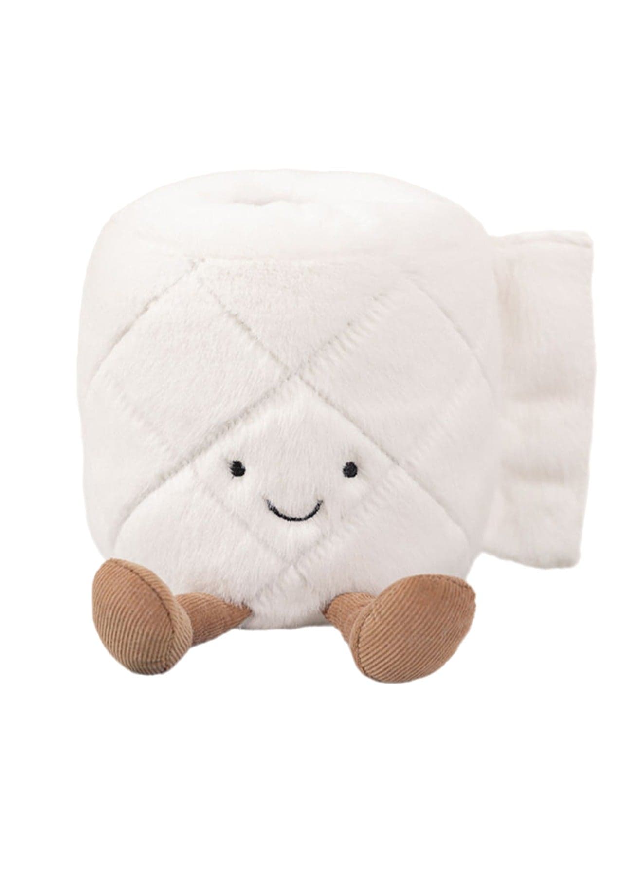 22cm Paper Roll Doll Plush Toy Children Cartoon Pillow Creative Bathroom Cute Living Room Bedroom Pillow Suitable For Boys And Girls Gifts