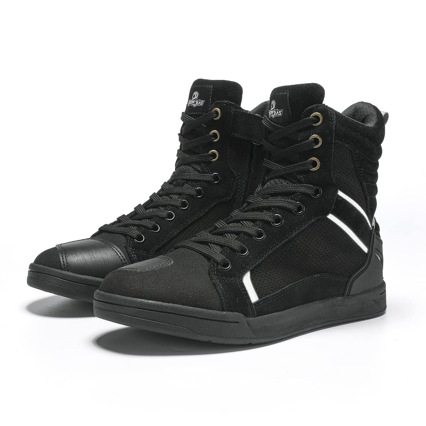 BORLENI Motorcycle Boots Street Riding Shoes AntiSlip Outdoor Trekking Hike Work Shoes for Men