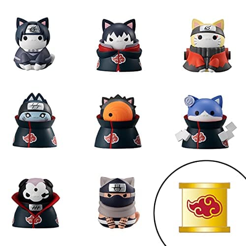 Megahouse Naruto Shippuden Nyaruto Shippuden Battle to defend Konoha Mega Cat Project Complete Set with Gift