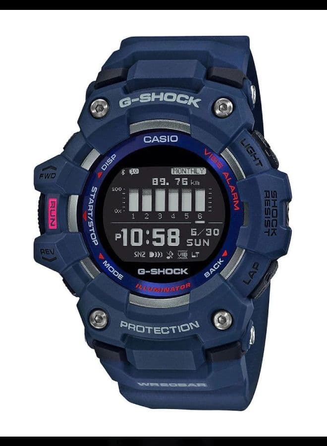 G-SHOCK G-Squad Digital Shock Resistant Wrist Watch Blue GBD100-2D