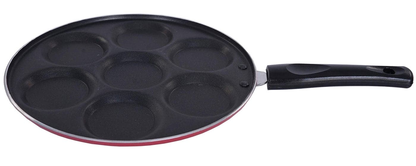 Nirlon Non-Stick Aluminium Uttapam Tawa, 27cm, 7 Cavity
