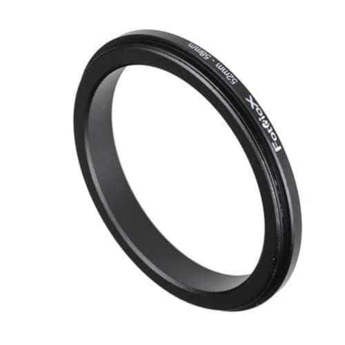 Fotodiox 52mm - 58mm, 52-58mm Macro Close-up Reverse Ring, Anodized Black Metal Ring, for Nikon, Canon, Sony, Olympus, Pentax, Panasonic, Samsung Camera