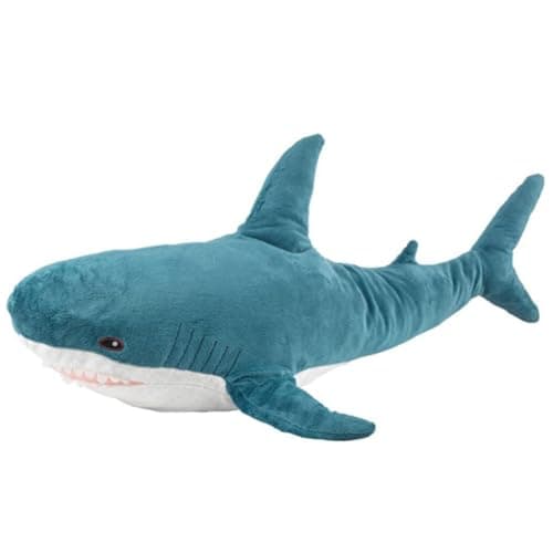 31inch Giant Plush Shark Toy Pillow3D Giant Shark Stuffed AnimalSoft Shark Cushion Pillow Shark Stuffed Toy Throw Pillow for Childrens Pillow Boys and Girls Room Decoration Bedtime Gift 80cm