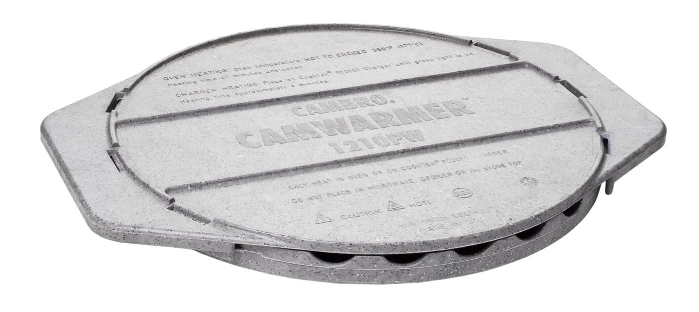 Cambro1210PW191 Camwarmer Heat Retentive Pellet Enclosed Within a Heat Resistant top Bottom Tray for use in Various Camcarriers Camcarts and Combo Carts Gray
