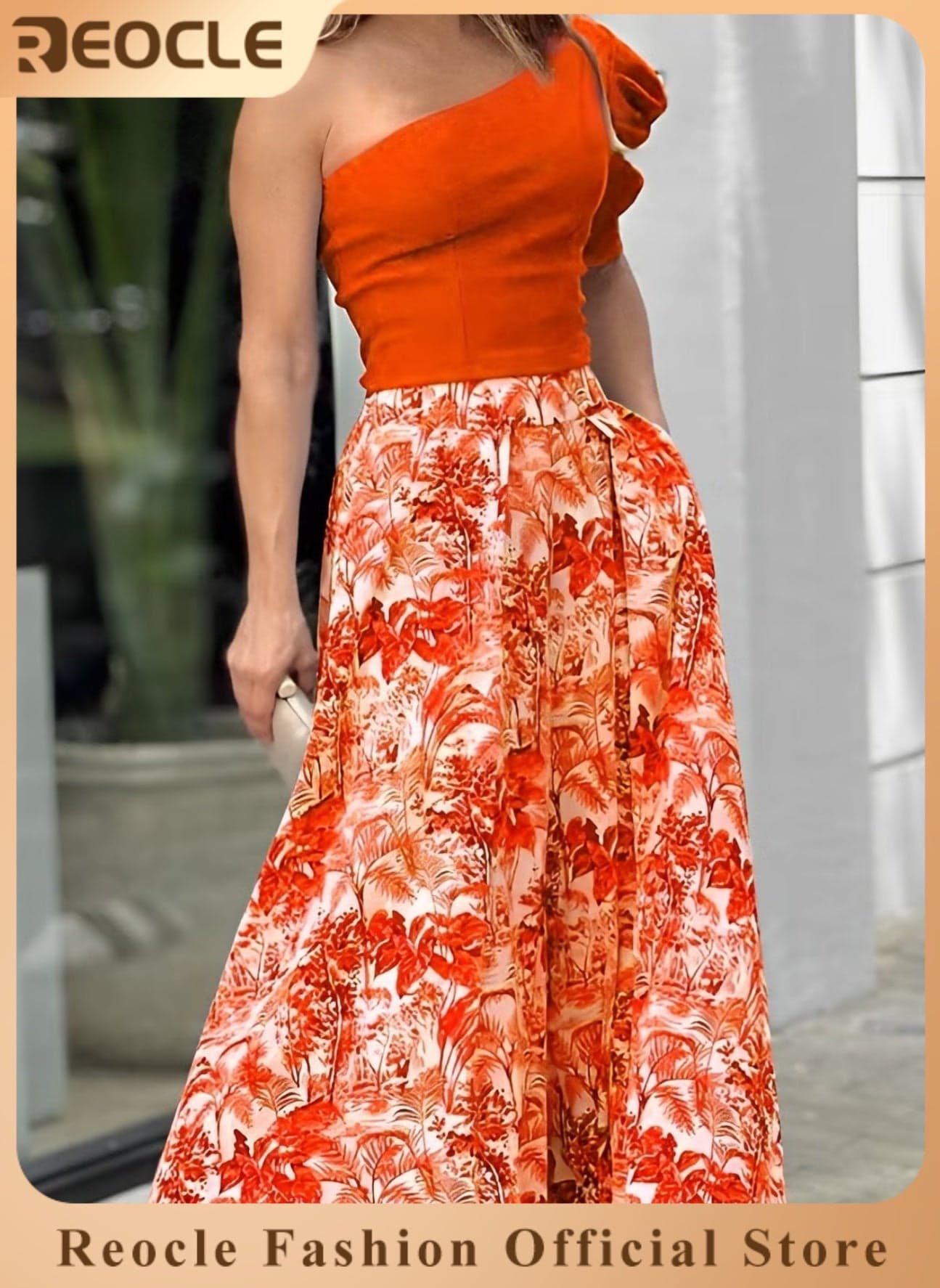 Off-shoulder Top Casual Trousers Fashion Suit Women's Temperament Commuting Off-shoulder Design Wide Trouser Legs Modify Leg Shape