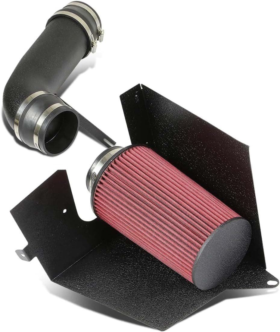 DNAMotoring CAIP-3-HS-CK96V8-BKBK Cold Air Intake System with Heat Shield