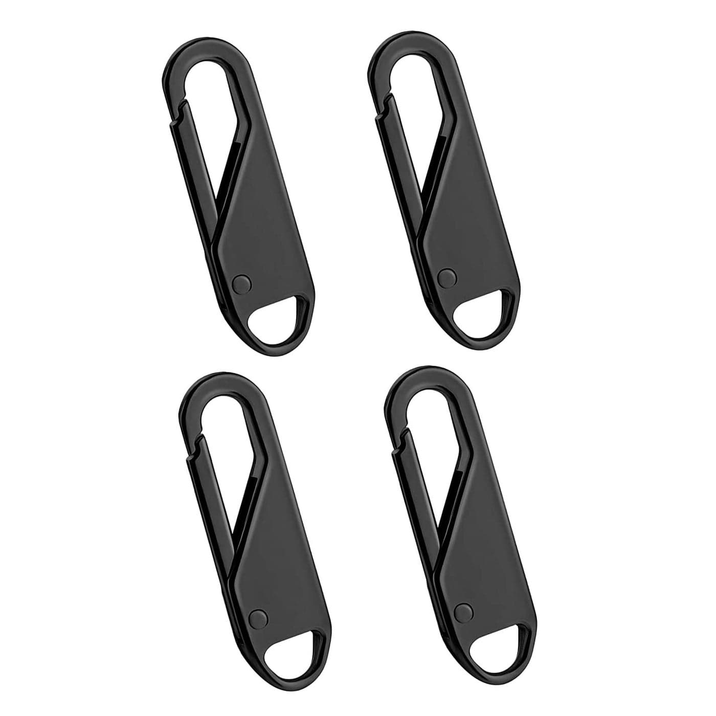 Zipper Pulls 4PCS Black