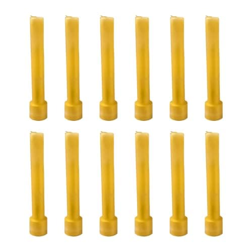Hecate Magic Mall Taper Candle for Home Décor | Soy Wax Healing Aromatherapy LongLasting Candles | Clean Burn for Elegant Lighting & Ritual Uses (Golden, Pack of 1, 12 Candles in Each Box)