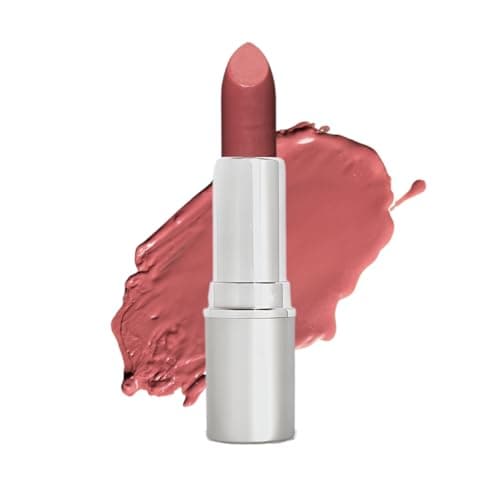 Honeybee Gardens Truly Natural Long Lasting Lipstick Calliope Medium Neutral Mauve Cream Finish Hydrating Moisturizing Lip Color with Oils Vegan GlutenFree CrueltyFree Lip Care