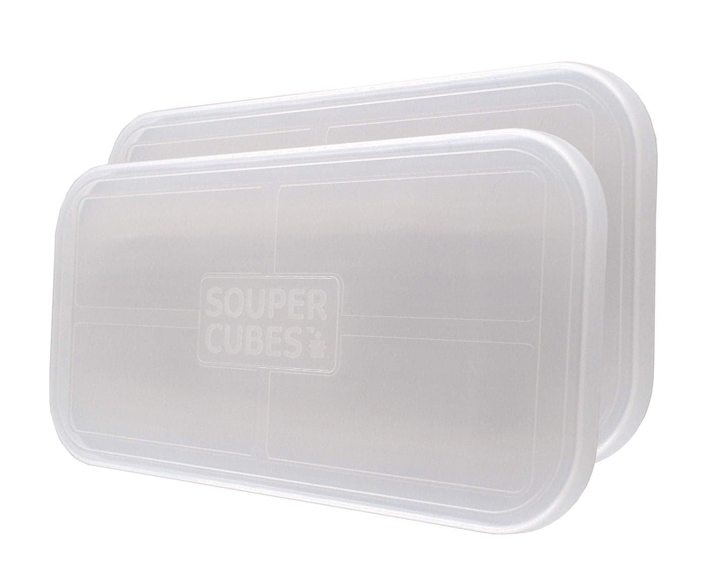 Souper Cubes Plastic Replacement Lids for Souper Cubes Silicone Freezer Trays pack of 2 lids only
