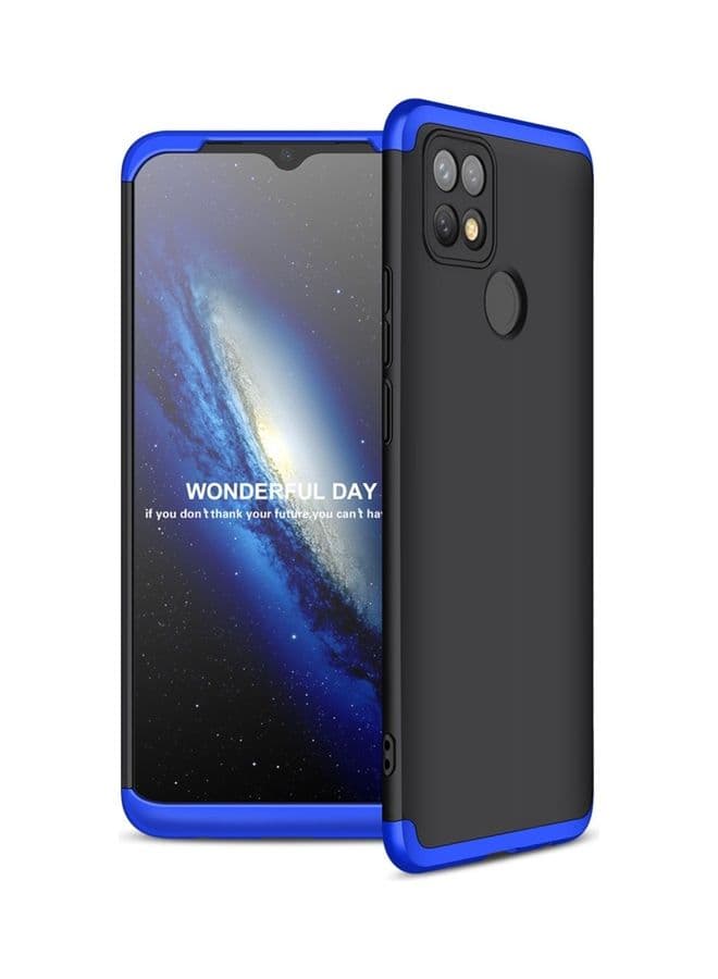 Protective Case Cover For Oppo A15s Black/Blue