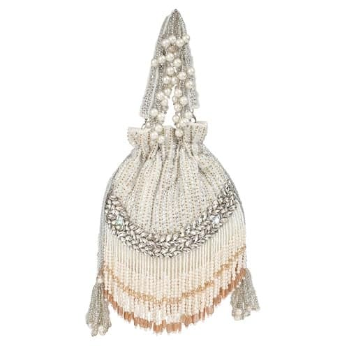 THE TAN CLAN Jalsa Potli bags for ladies with Handle – Handcrafted Traditional Silk Pouch for Weddings, Parties, and Special Occasions