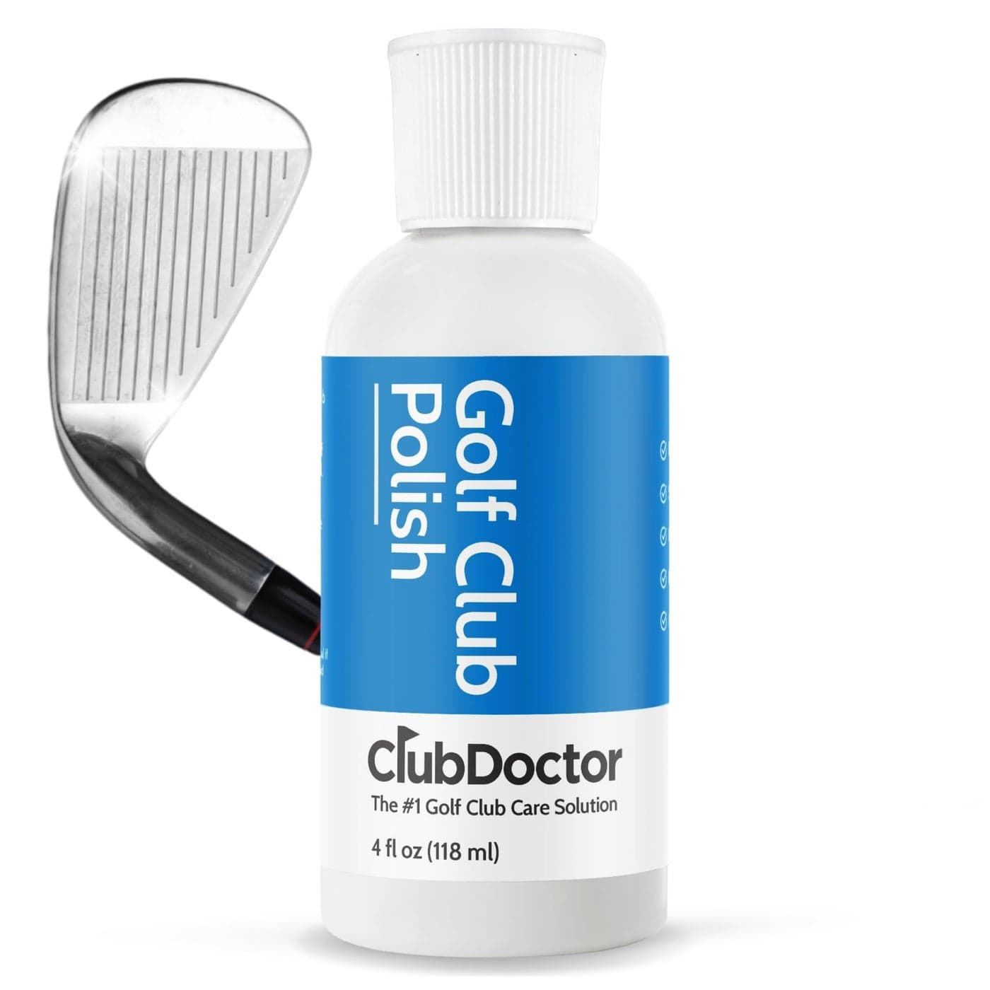Club Doctor Golf Club Polish and Golf Club Cleaner, Made in USA for Golfers, Restores, Shines, Polishes - Works on Drivers, Irons, Putters, Woods