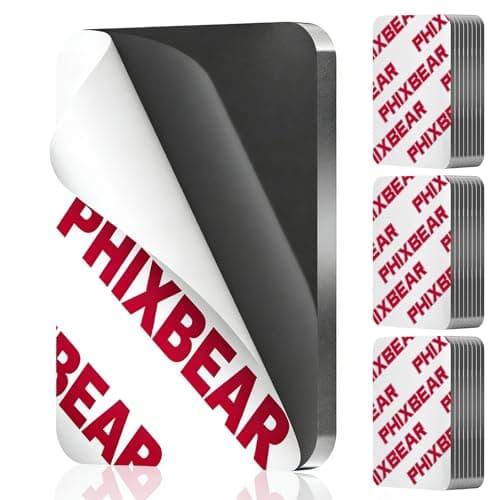 PHIXBEAR 0.12" Thick Strong Double Sided Adhesive Pads, 1.57 x 2 Heavy Duty Sticky Mounting Foam Tape, Heat & Weather Resistant for Car & Home Décor 50 Pcs