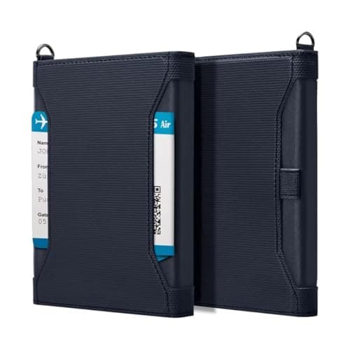 ETZIN Passport Card Holder Passport Wallet Travel Documents Organizer Protector Passport Holder Travel Accessories with SIM Card Pin Included (Navy Blue) EPL-1528CC