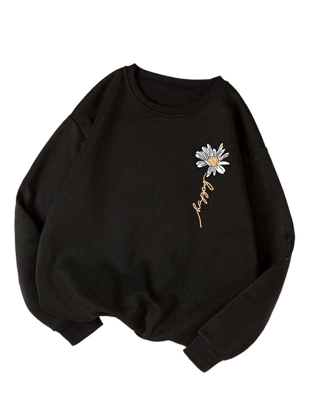 KOTTY Women Full Sleeve Round Neck Pinted Sweatshirt