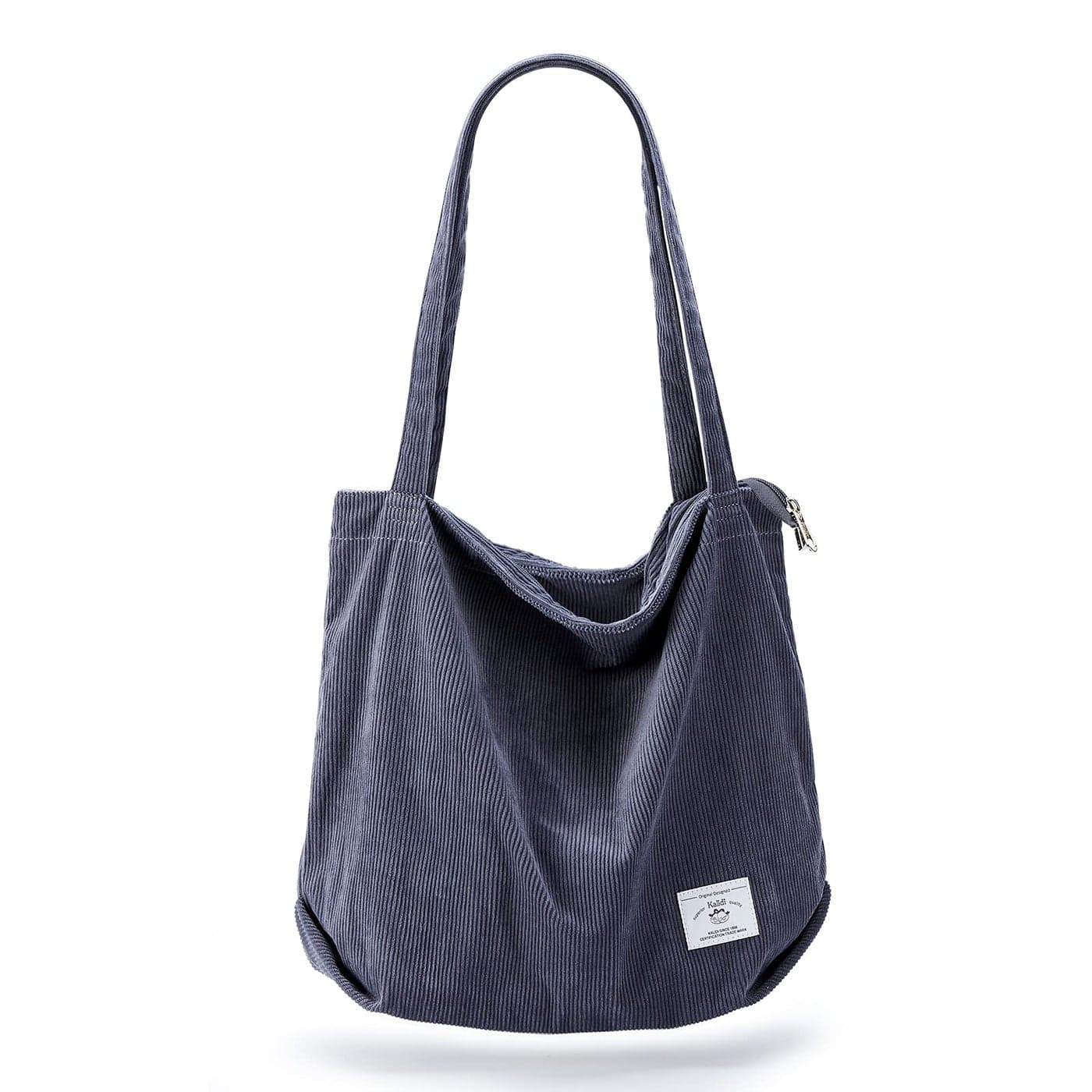 KALIDI Large Totes Bag Women Corduroy Shoulders Handbag Lightweight Shopping Purse with Zipper Pockets