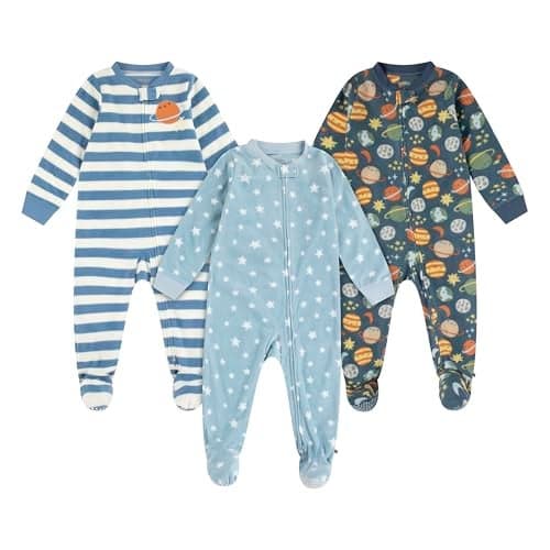 HUGGIES 3-Pack Footed Fleece Coverall