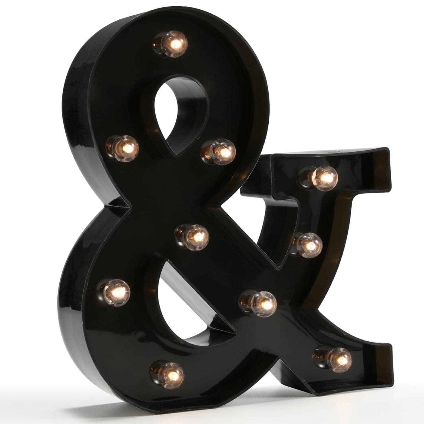 Light Up Black Alphabet Marquee Letters Sign LED Marquee Number Lights Sign for Night Light Home Bar Christmas Lamp Birthday Party Wedding Decoration