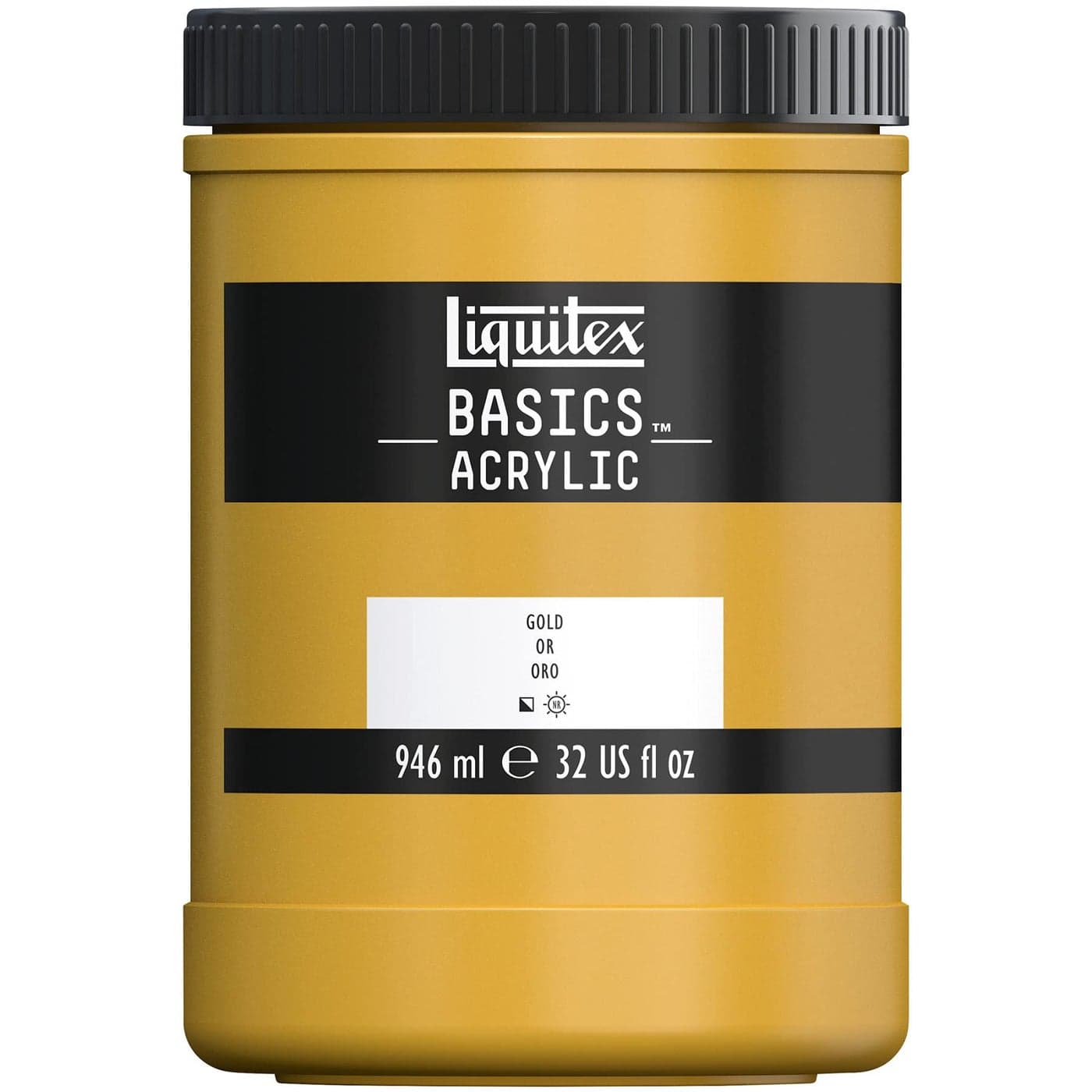 Liquitex BASICS Acrylic Paint 946ml 32oz Jar Gold