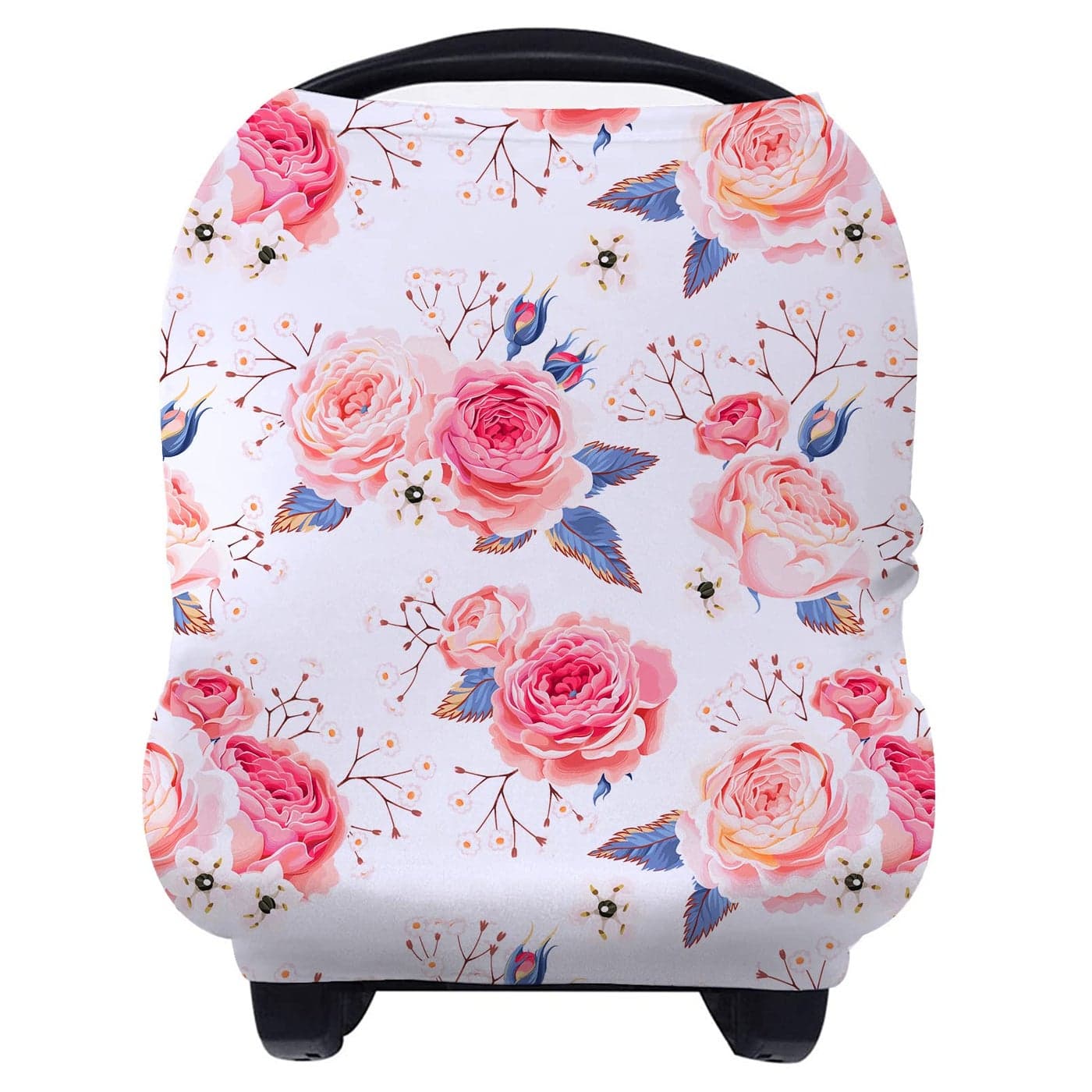Yoofoss Nursing Cover Breastfeeding Scarf Baby Car Seat Covers Infant Stroller Cover Strechy Carseat Canopy for Boys and Girls Flower