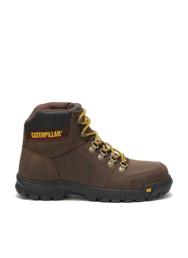 Cat Footwear Men's Outline St Work Boot, Seal Brown, 12 Wide