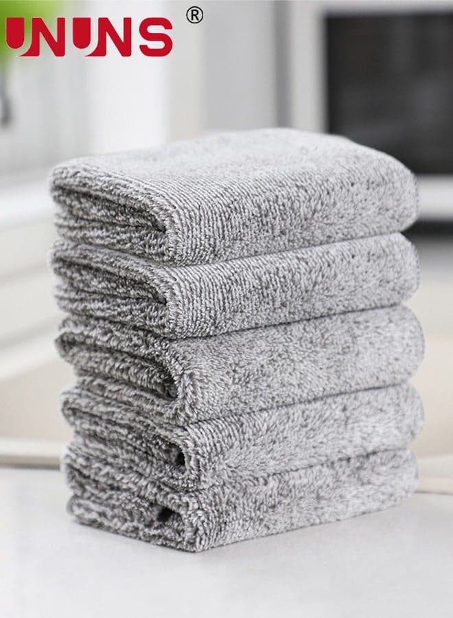 5PCS Microfiber Kitchen Rags, Cleaning Cloth for Dishes, Kitchen Dish Cloth Dish Rags, High Absorbent Cleaning Cloth Durable