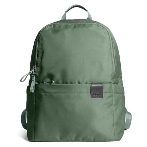 DailyObjects PET Laptop Shoulder Bag for Everyday Use| 100% Recycled | Travel/Office/College Bag | Backpack (19L) With Padded Compartment for Upto 14" | Adjustable Straps & Zipper closure - Green