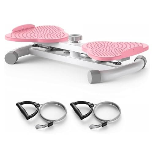 PYU Waist Twister Ab Machine for Women & Men | 300 lbs Capacity Core Exercise Equipment | Slim Waist & Abs Trainer | Noiseless Home Gym Workout Board with Resistance Bands
