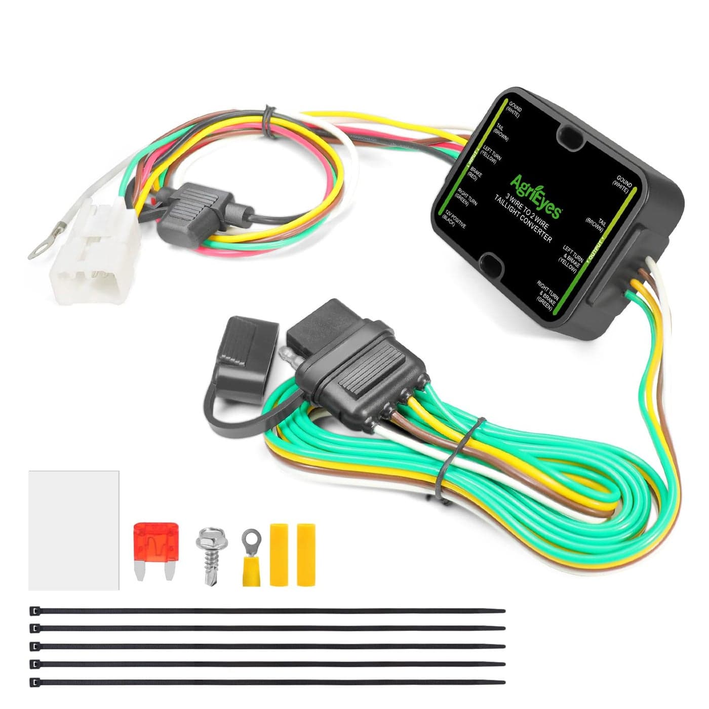 Agrieyes 56040 Trailer Wiring Harness Custom 4 Pin Trailer Towing Harness Compatible with Subaru Ascent Forester Outback Crosstrek XV Trailer Wire Hitch Harness 4Way VehicleSide Connector