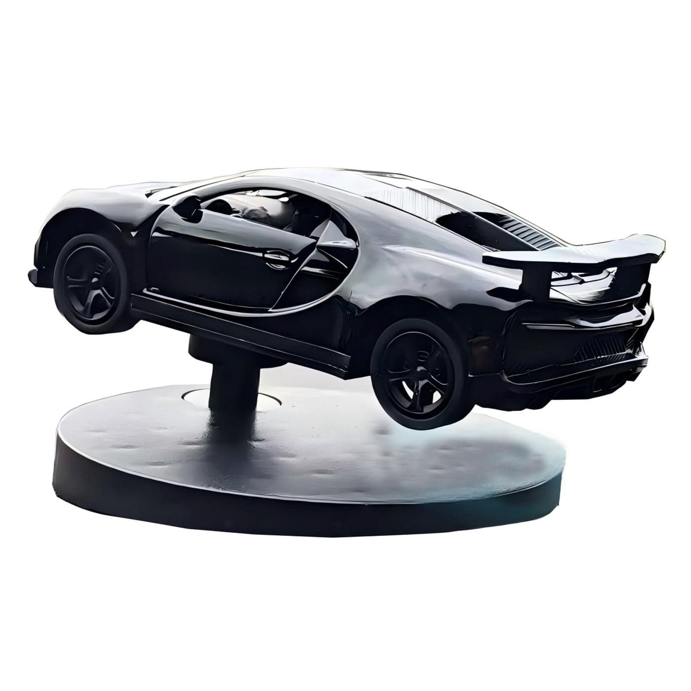 Car Dashboard Decorations Drift Turn Mini Car Model Ornament Dynamic Interactive Automobile Decor for Enthusiasts Vehicle Interior Dashboard Drifting Decorations Accessories Gifts Black