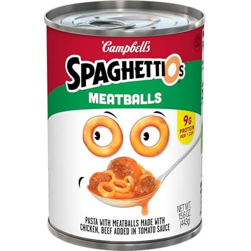 SpaghettiOs Canned Pasta with Meatballs 156 oz Can