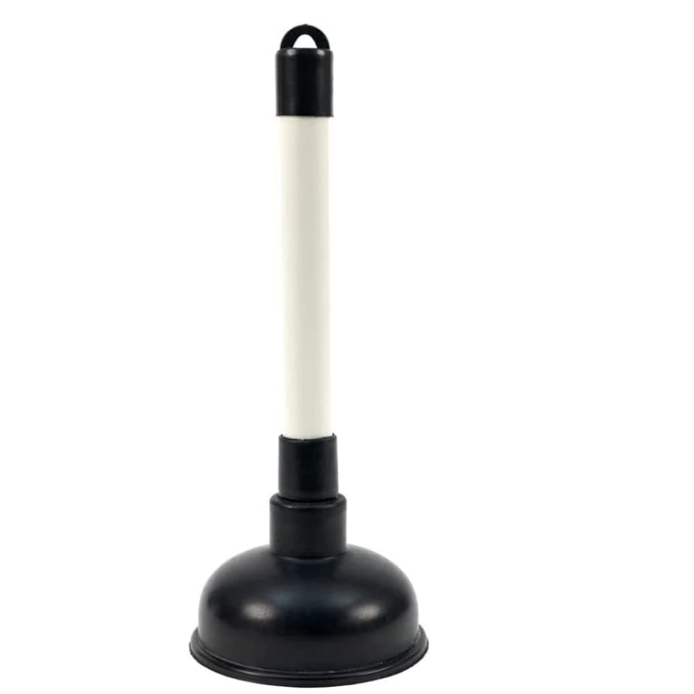 Plunger for Bathroom Sink Drain 100mm 4 inch Cup and 225mm 9 inch Plastic Handle with Black Cup Sink Plunger Unblocker Cleaner Pump for Home Toilet Kitchen Bathtub Shower and Drains